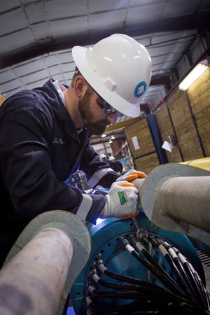 Expro employee working with subsea technology