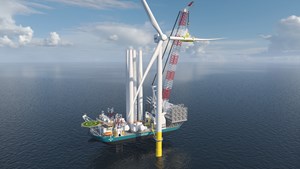 Havfram Wind NG20000X Jack-Up vessel with a 3 250-tonne crane