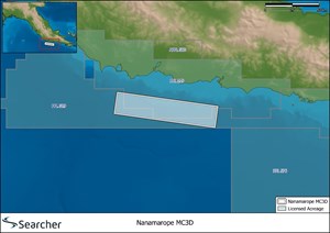 map of the 3D seismic survey